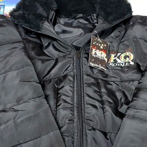 Black Windbreaker Coat Size L